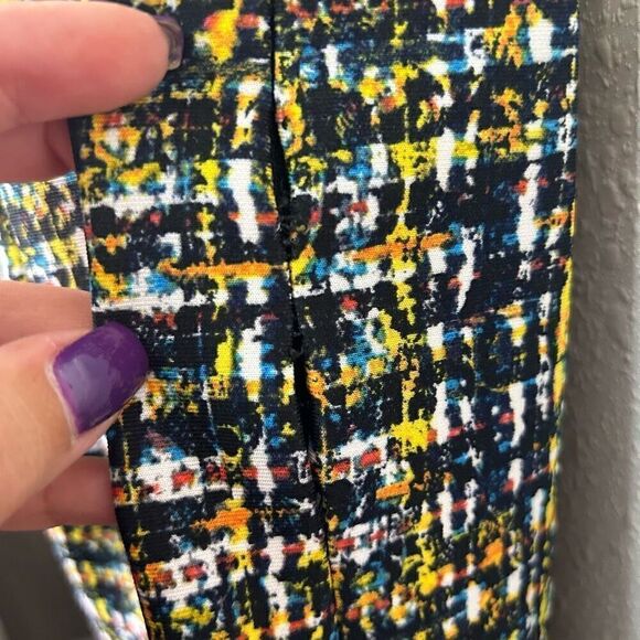 Joseph Ribkoff Multicolor Artsy Sleeveless Scoop Neck Sheath Dress Size 10 US - Picture 6 of 13